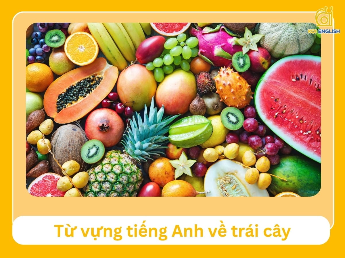 Từ vựng tiếng Anh về trái cây