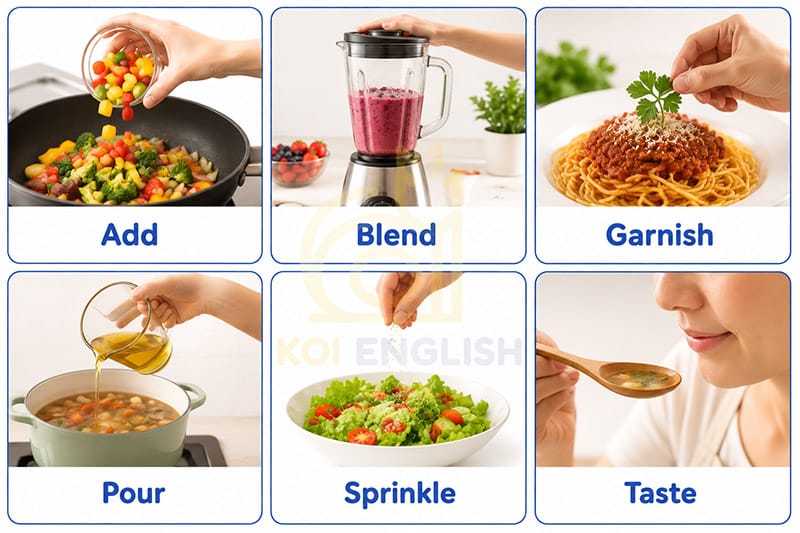 Từ vựng tiếng Anh về các loại gia vị