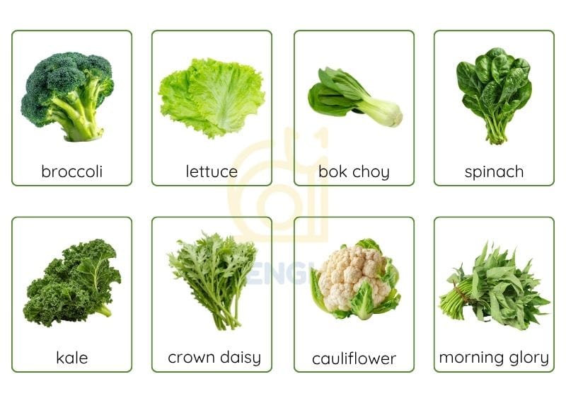 Từ vựng tiếng Anh về rau củ quả